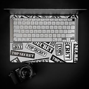 Nekoty Textured Laptop Skins compatible with MacBooks Pro 16" 14" 13" Air 13" 2019-2022 - Top Secret