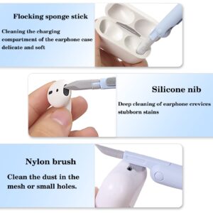 7-in-1 Cleaner Kit for Airpods Headphones,Keyboard Earbuds Case & Computer, Deep Cleaning Tools with Screen Cleaner for Airpods 1/2/3/ Pro, Earphones,Laptop and Camera