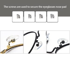 Tasainu Eyeglass Repair Kits, Eyeglass Repair Tools Kit Comes with 500 PCS of Glasses Screws, Silicone Nose Pads, Screwdriver Set and Screw Cap, Suitable The Repair of Most Styles of Glasses