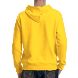 TUVEKE Yellow Men's Hoodie Sweatshirt Pullover Fleece Hooded Athletic Sweat shirt For Men Hoodies Long Sleeve Kangaroo Pockets S