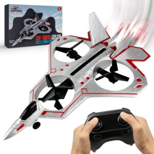 zysmalat f22 rc fighter jet remote control plane stunt drone for beginners, adults & kids - 2.4 ghz, led lights, 4-channel rc airplane, easy to control, 4-axis, built-in gyroscope