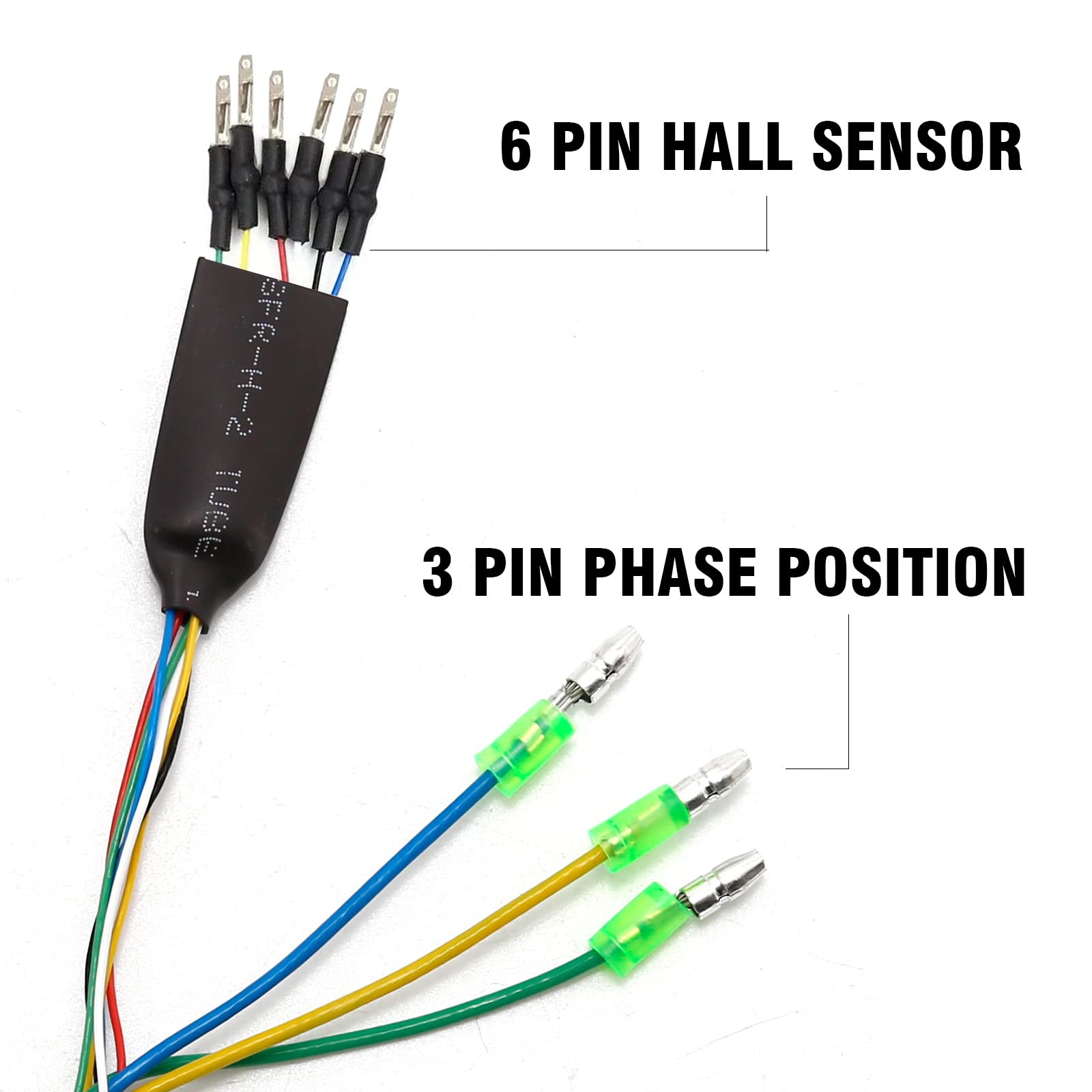 Aynaxcol Ebike Cable Connector 9 Pin 60cm Male Motor Cable Electric Bicycle Motor Adapter with Hall Sensor Ebike Conversion Parts