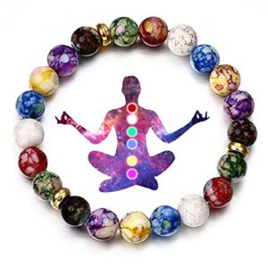 pulsera arus 7 chakras original,healing stones bracelet chakra bracelets for women 7 chakra bracelet healing crystal stone bracelets yoga balance energy volcanic stones bracelet christmas gifts