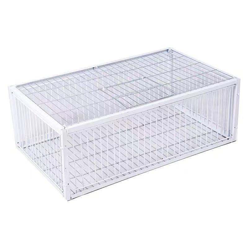 Andowns Big Foldable Galvanised Pigeon Dove Bird Trap Cage Feral Pigeon Humane Way with The one-Way Entrance Trapping Pigeons Doves in Cages 1 (40x30x26cm / 17x13x10inch 4 Entrances)