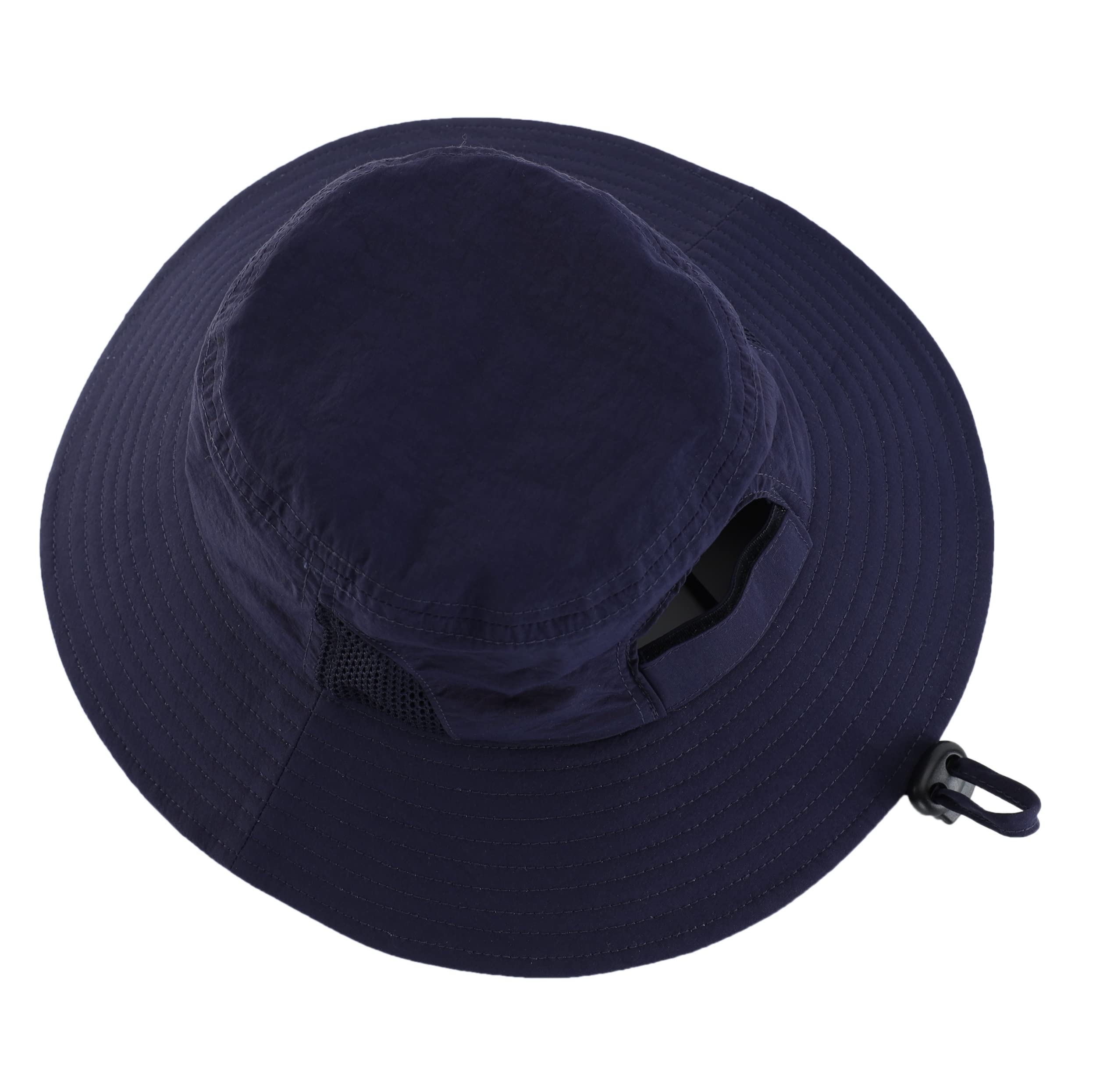 Connectyle Womens Foldable Floppy Wide Brim Beach Sun Hat UV Protection Fishing Hiking Hat Navy Blue