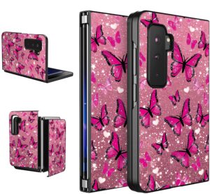 ryuithdjp for microsoft surface duo 2 case 8.3" butterflies girl design for microsoft surface duo 2 phone case stylish shockproof cover