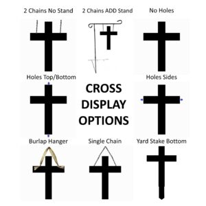 PK Décor Memorial Gifts for Loss of Father or Mother - Cross Picture Frame Wall Decor - Memorial Cross With Picture - Grave Decorations for Cemetery - QUICK (Cross 2)