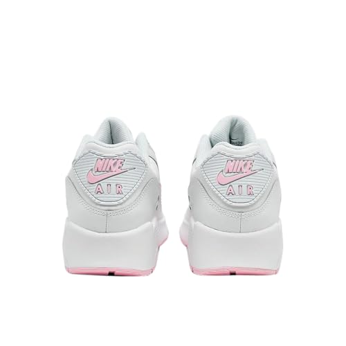 Nike Big Kid's Air Max 90 LTR White/Pink Foam-White White (CD6864 121) - 5