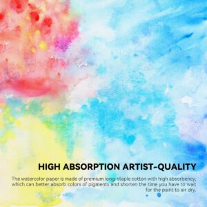 Paul Rubens High Absorption Watercolor Paper, Painting Paper Acid-Free Hot Pressed 7.87 * 5.43'', 100% Cotton 300gsm 20 Sheets, Art Supplies Watercolor Drawing for Beginners, Artists…