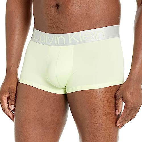 Calvin Klein Men's Reconsidered Steel Micro 3-Pack Trunk, Black, Ponderosa Pine, Spring Onion, Medium