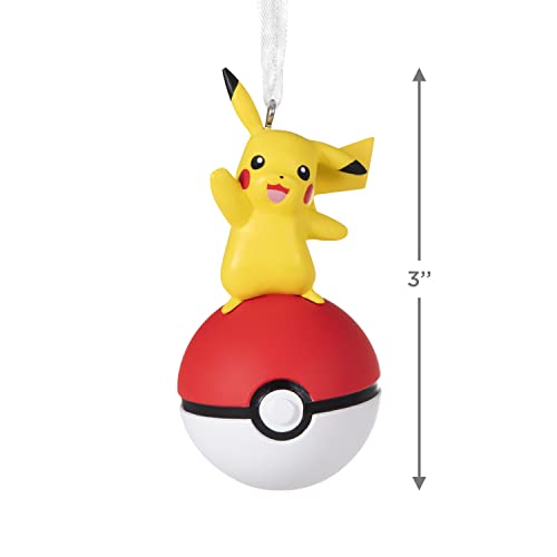 Hallmark Pokémon Pikachu on Poké Ball Christmas Ornament