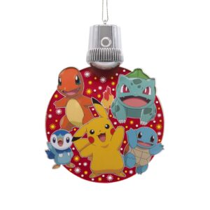 hallmark pokémon characters christmas ornament with light