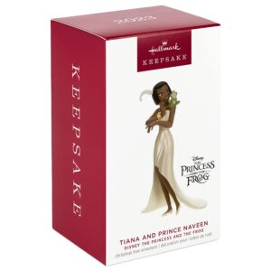 Hallmark Keepsake Christmas Ornament 2023, Disney The Princess and the Frog Tiana and Prince Naveen, Gifts for Disney Fans