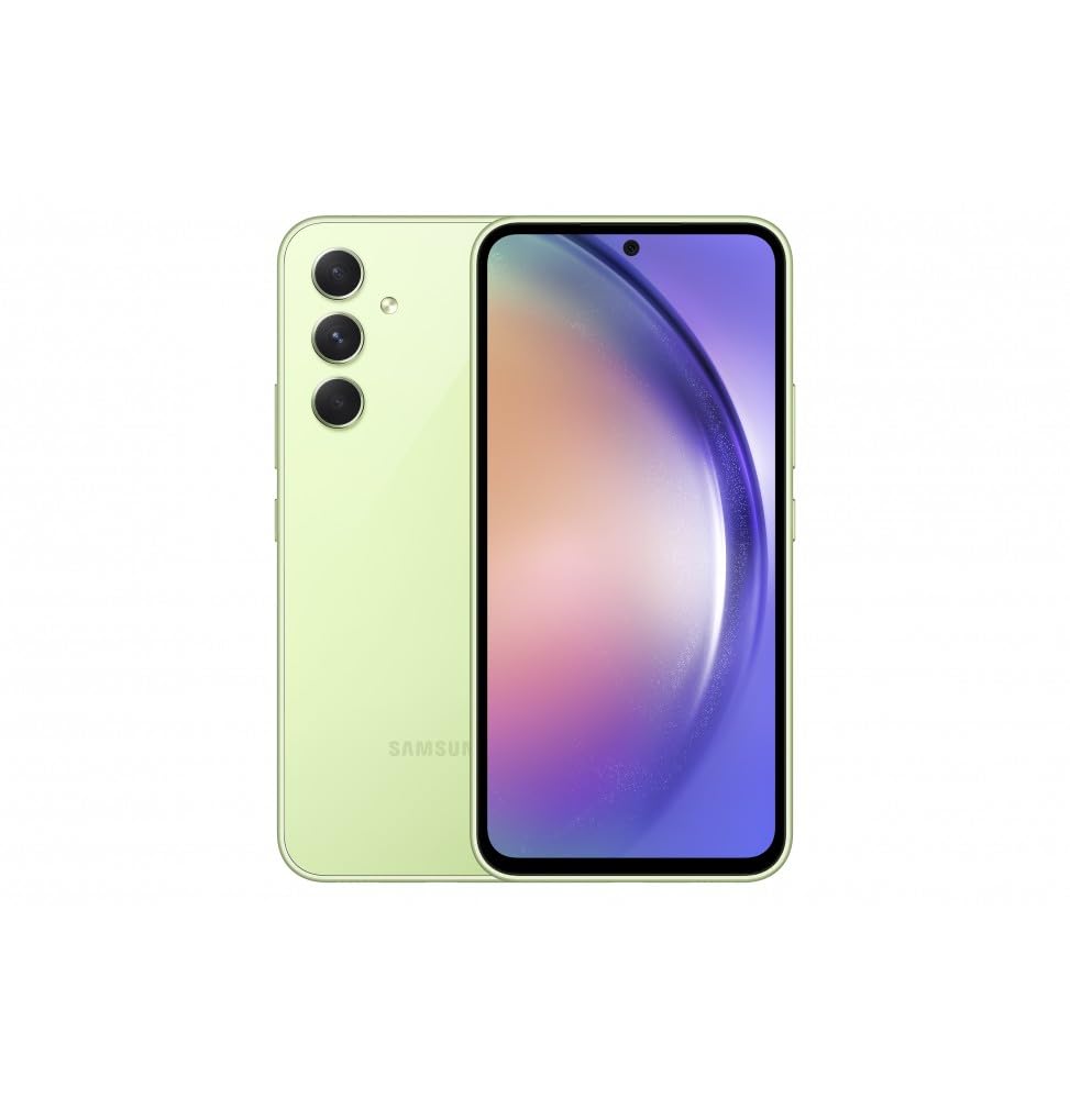 SAMSUNG Galaxy A54 5G + 4G LTE (128GB + 8GB) Unlocked Dual Sim (Only T-Mobile/Mint/Metro USA Market) 1 Year Latin America 6.4" 120Hz 50MP Triple Cam + (25W Charger) (Awesome Lime (SM-A546M))