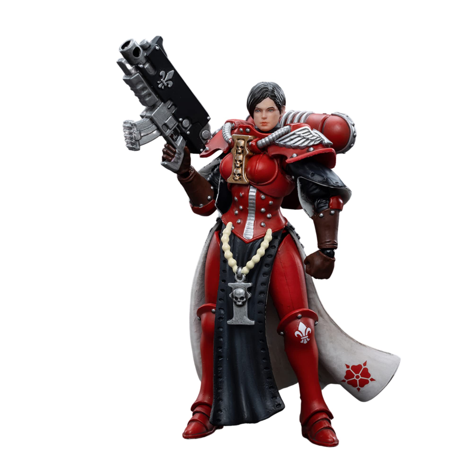 JOYTOY New 1/18 Warhammer 40,000 Action Figure Adepta Sororitas Battle Sisters Order of The Bloody Rose Sister Ignacia Collection Model Birthday Gifts