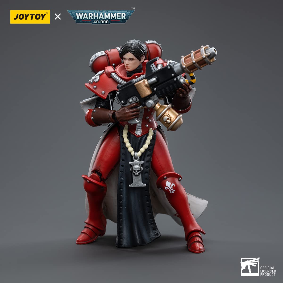 JOYTOY New 1/18 Warhammer 40,000 Action Figure Adepta Sororitas Battle Sisters Order of The Bloody Rose Sister Ignacia Collection Model Birthday Gifts