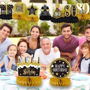 30th Birthday Honeycomb Centerpiece Decoration for Boys Girls Table Sign Decoration for Party Favors [9 Pieces]