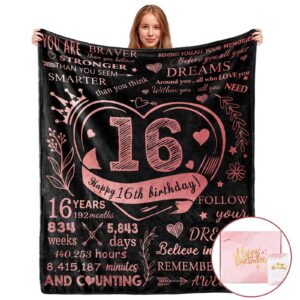 sweet 16 gifts for girls with gift box, 16th birthday gifts for girls, gifts for 16 year old girls, 16th birthday gifts ideas, sweet sixteen gifts for girls, sweet 16 birthday decorations blanket