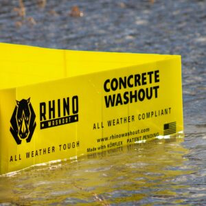 Con Forms Concrete Pump Placing Line System Rhino Washout Container Morter Stucco Shotcrete All Weather Tough Corrugated Cleanout Box (WOP-070SU)