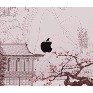 Nekoty Textured Laptop Skins compatible with MacBooks Pro 16" 14" 13" Air 13" 2019-2022 - Japanese Temple