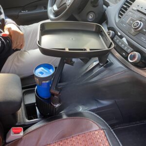 Multifunctional Car Cup Holder Tray For Car Food Tray For Eating Cupholder Extender Holder For Car Expandable Cup Holder For Car Extra Cup Holder Eating Tray Adjustable Table Expander Swivel