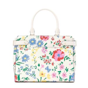 Kate Spade New York womens Kate Spade Staci Medium Top Zip Satchel Crossbody Garden Bouquet - Cream Multi