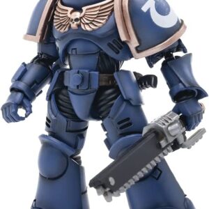 JoyToy 1/18 Warhammer 40,000 Action Figure Ultramarines Intercessor Collection Model, 5.3 Inch (JT3310-v2)