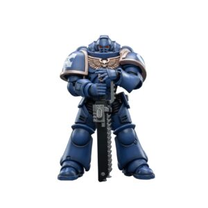 JoyToy 1/18 Warhammer 40,000 Action Figure Ultramarines Intercessor Collection Model, 5.3 Inch (JT3310-v2)