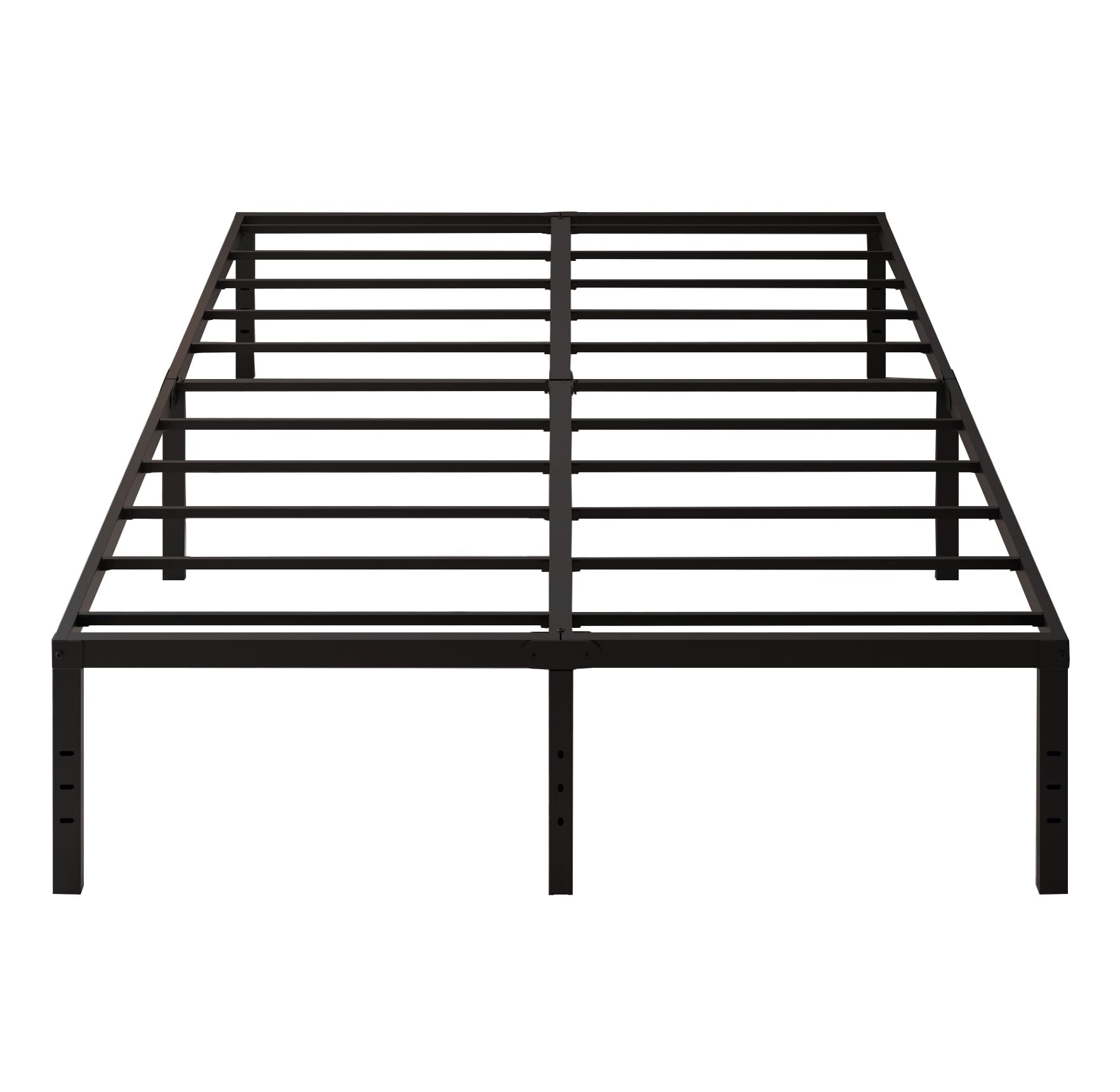 caziwhave Bed Frame Queen Size 18 Inch High Max 3500 lbs Heavy Duty Metal Mattress Foundation Platform Sturdy Steel Slat Support Queen Bed Frames No Box Spring Needed Easy to Assembly