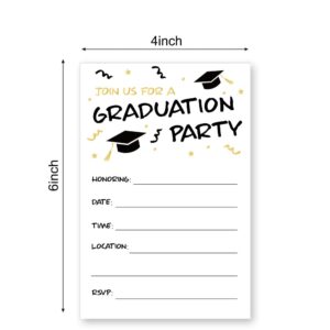 LoaHak Graduation invitations 20 cards with envelopes grad High School University Announcement congrats Invitations cards (007)