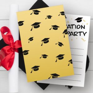 LoaHak Graduation invitations 20 cards with envelopes grad High School University Announcement congrats Invitations cards (007)