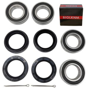 BIGLKNM Yamaha Rhino 450 Front and Rear Wheel Bearing Seals Kit for YXR450F 2006-2009 Rhino 660 YXR660F 2004-2007 Rhino 700 YXR700F 2008-2013