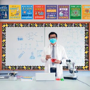 72 Feet Science Bulletin Board Borders Science Lab Border for Classroom Décor Back to School Office Party Decorations