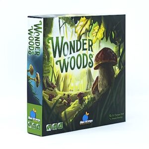 Wonder Woods Board Game by Blue Orange Games - Family or Adult Mushroom Theme Strategy Board Game for 2 to 5 Players. Recommended for Ages 8 & Up.