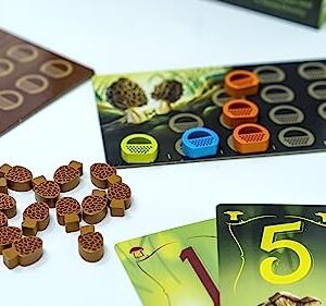 Wonder Woods Board Game by Blue Orange Games - Family or Adult Mushroom Theme Strategy Board Game for 2 to 5 Players. Recommended for Ages 8 & Up.