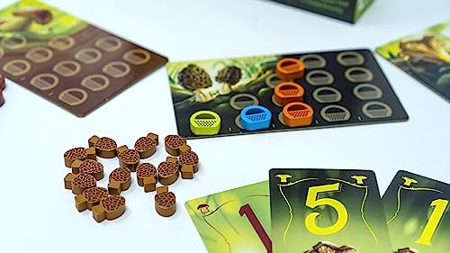 Wonder Woods Board Game by Blue Orange Games - Family or Adult Mushroom Theme Strategy Board Game for 2 to 5 Players. Recommended for Ages 8 & Up.