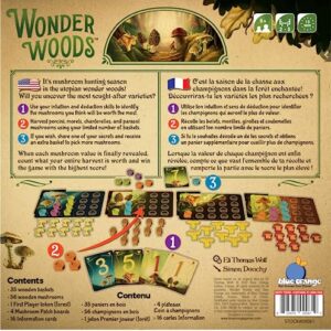 Wonder Woods Board Game by Blue Orange Games - Family or Adult Mushroom Theme Strategy Board Game for 2 to 5 Players. Recommended for Ages 8 & Up.