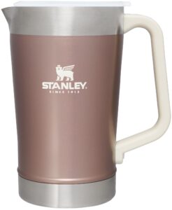 stanley stay-chill classic pitcher 64oz rose quartz glow