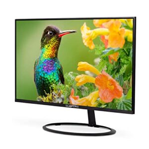 Sceptre 32-inch IPS QHD Monitor 2560 x 1440 119% sRGB Edge-less up to 75Hz DisplayPort HDMI x2, Build-in Speakers Machine Black 2023 (E325W-QPS)