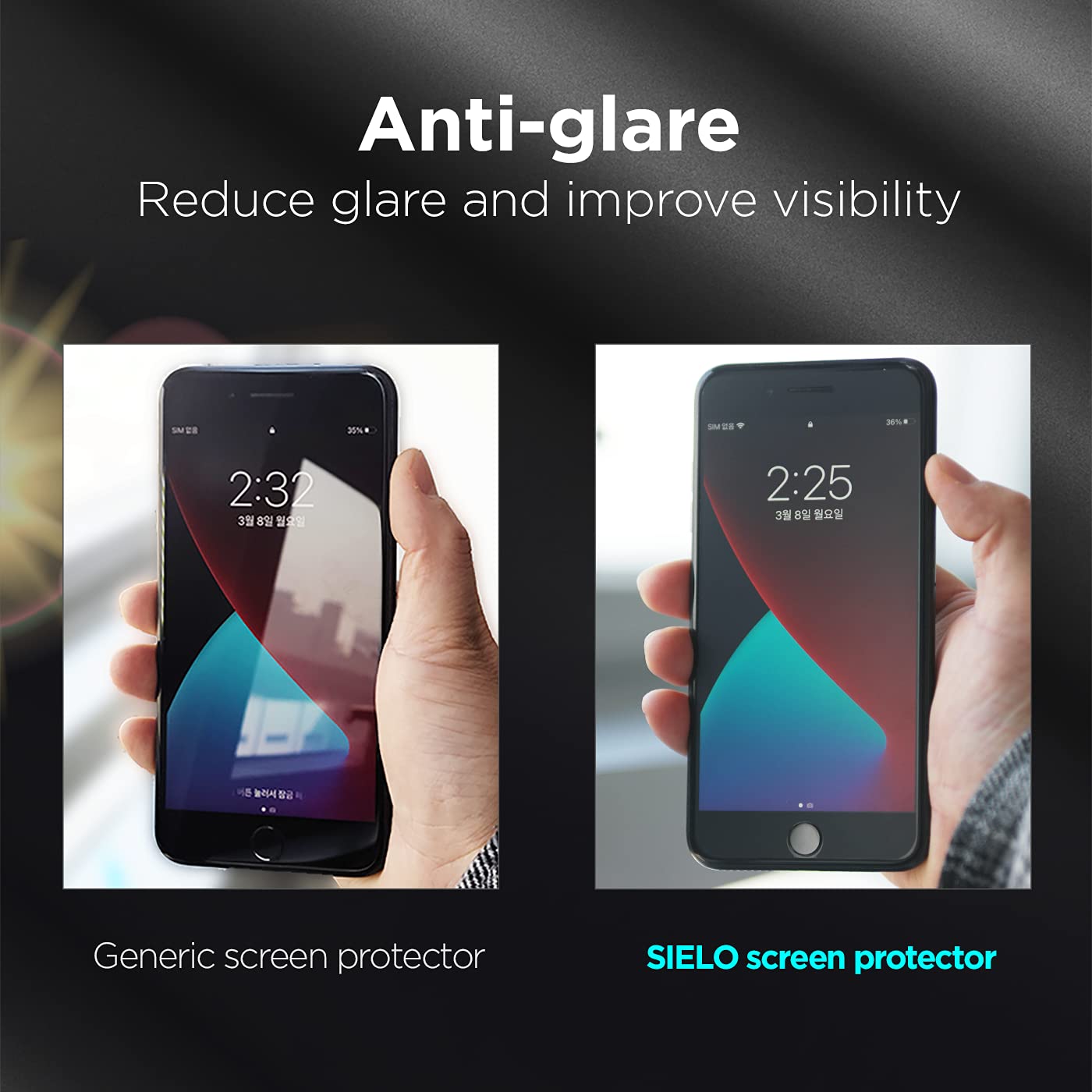 SIELO 【2PACK Matte Screen Protector for iPhone 13 Pro, Shatterproof Paperfeel Film, Anti Glare & Anti Fingerprint & Anti Bluelight, 9H Hardness, Case Friendly Bubble Free for iPhone 13 Pro 6.1-Inch