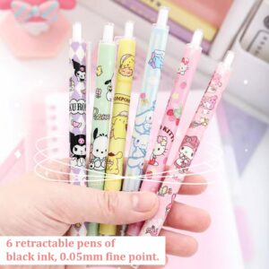 Koiswim Cute School Supplies Kawaii Stationery Gift Set, Including Gel Pens Notebook Pencil Cse Stickers Pins Badge Lanyard Sticky Note Bookmark (M)