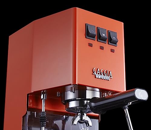 Gaggia RI9380/53 Classic Evo Pro Espresso Machine, Lobster Red, Small