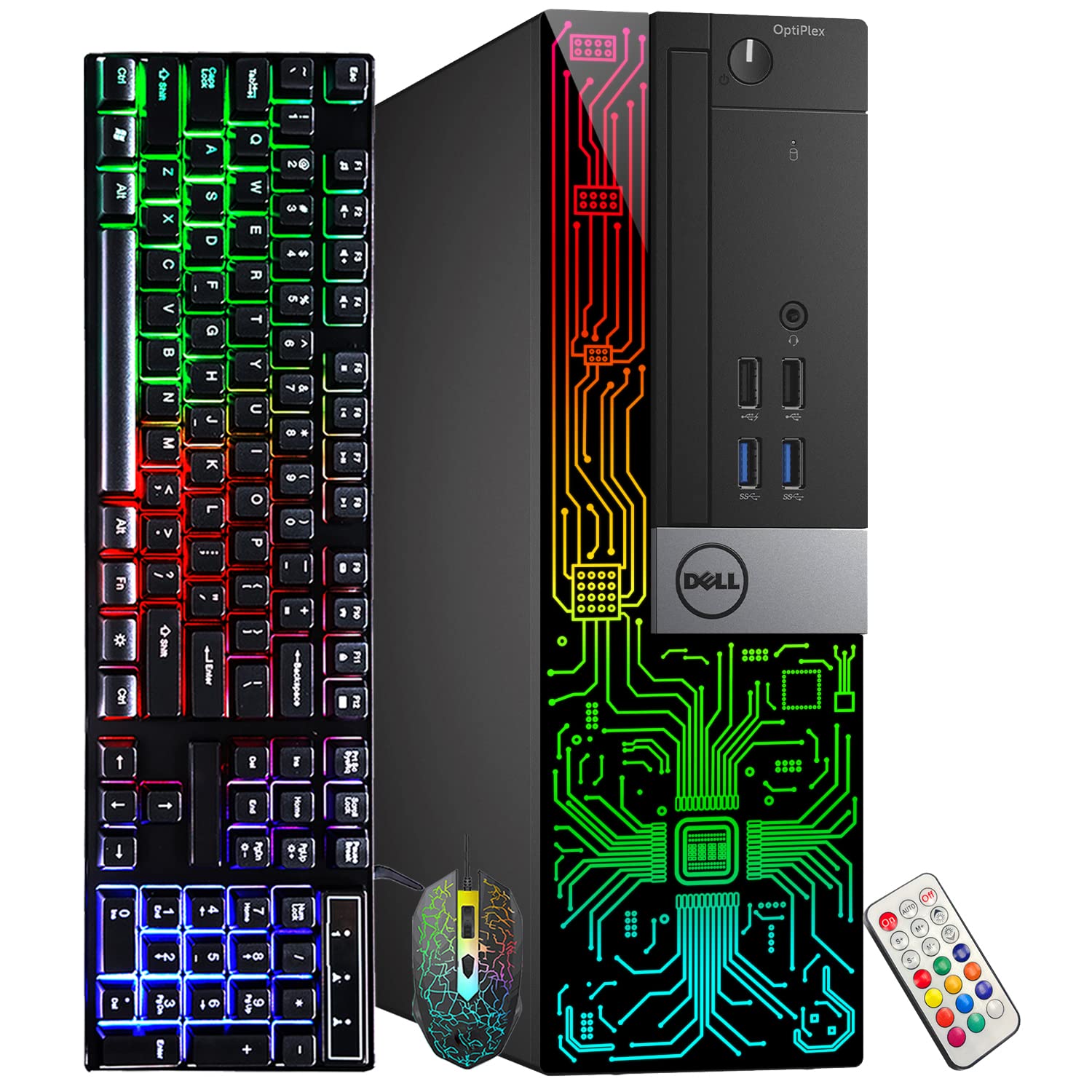 Dell OptiPlex 7040 Small Form Factor RGB Desktop PC, Intel Quad Core i5-6500 up to 3.6GHz, 16G DDR4, 512G SSD, Windows 10 Pro 64 Bit-Multi-Language (Renewed)