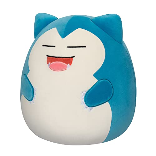 Squishmallows Pokemon Snorlax Plush Toy, 25 cm, Add Snorlax to Your Squad, Ultra-Soft Plush Stuffed Animal, Official Jazwares Plush Toy