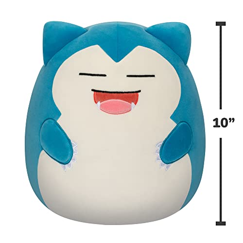 Squishmallows Pokemon Snorlax Plush Toy, 25 cm, Add Snorlax to Your Squad, Ultra-Soft Plush Stuffed Animal, Official Jazwares Plush Toy