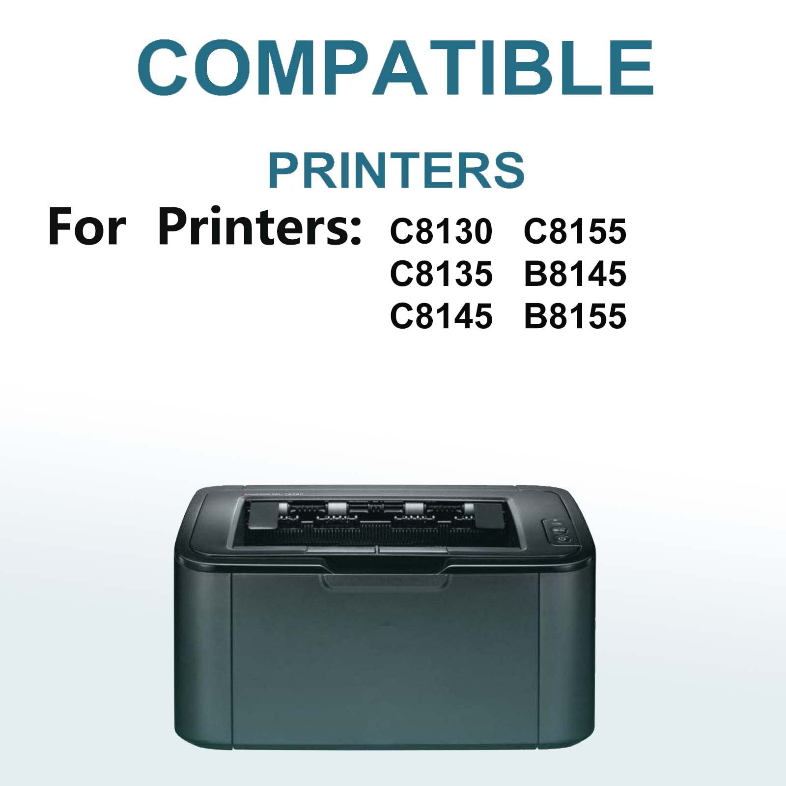 1-Pack Compatible High Capacity 008R08101 Waste Toner Container Box use for C8130 C8135 C8145 C8155 B8145 B8155 Printer (Black)