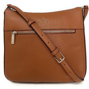 Kate Spade New York Leila Colorblock Pebbled Leather Crossbody Bag (Warm gingerbread)