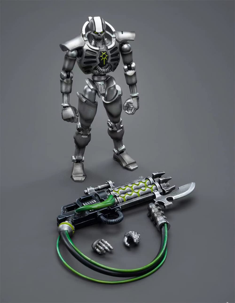 HiPlay JoyToy Warhammer 40K Necrons Sautekh Dynasty Immortal with Gauss Blaster 1:18 Scale Collectible Action Figure