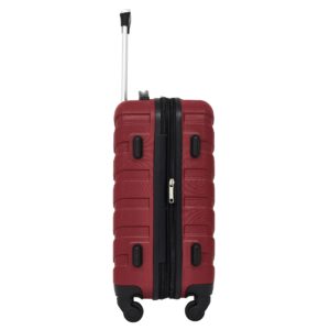 Wrangler 5 Piece Elysian Luggage and Accessories Set, Red