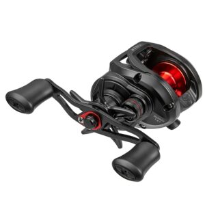 Baitcasting Reel Dual Brakes Lightweight 7.1:1 High Speed Gear Ratio 6 Stainless Steel Ball Bearings Baitcaster (Right Hand)